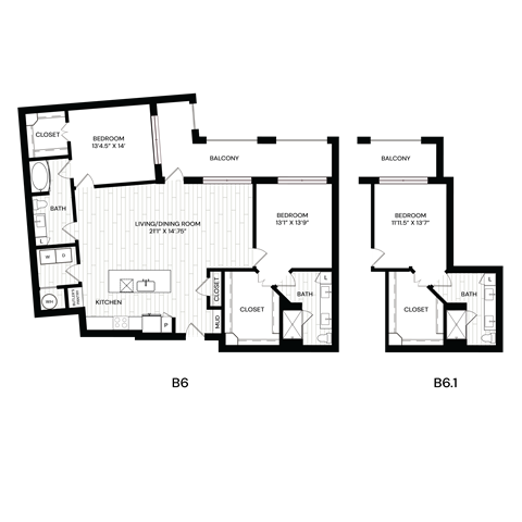 Aura Southgate B6.1 Floor Plan